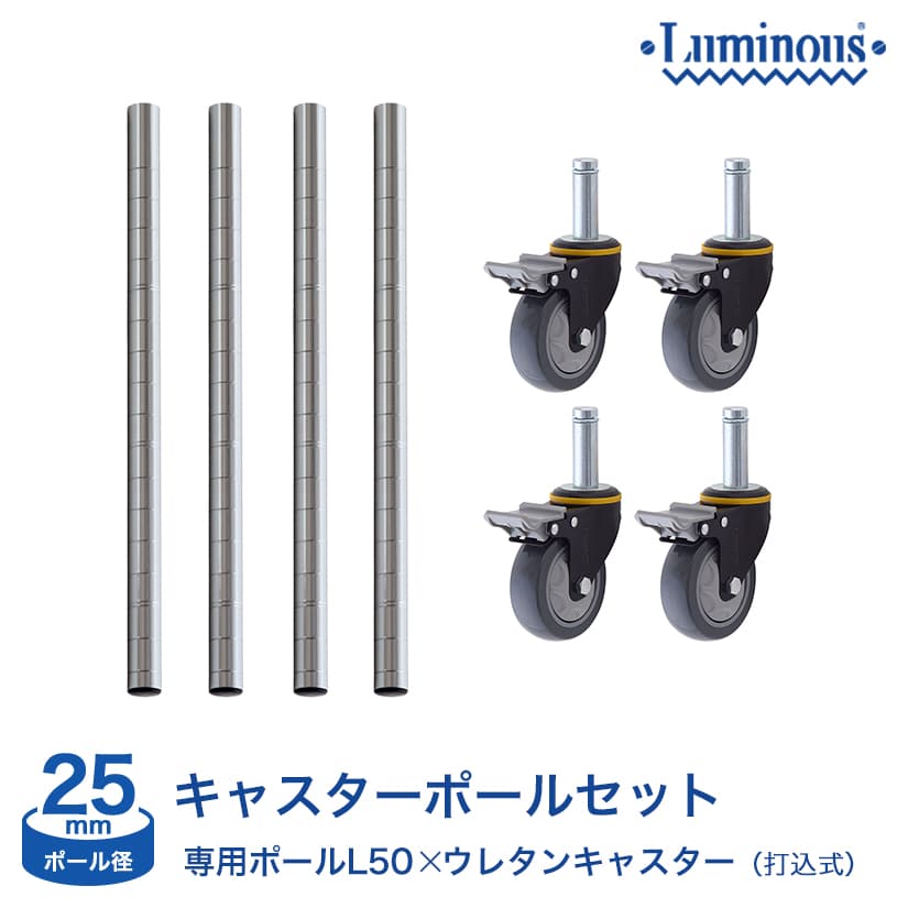 打込式ウレタンキャスターセット