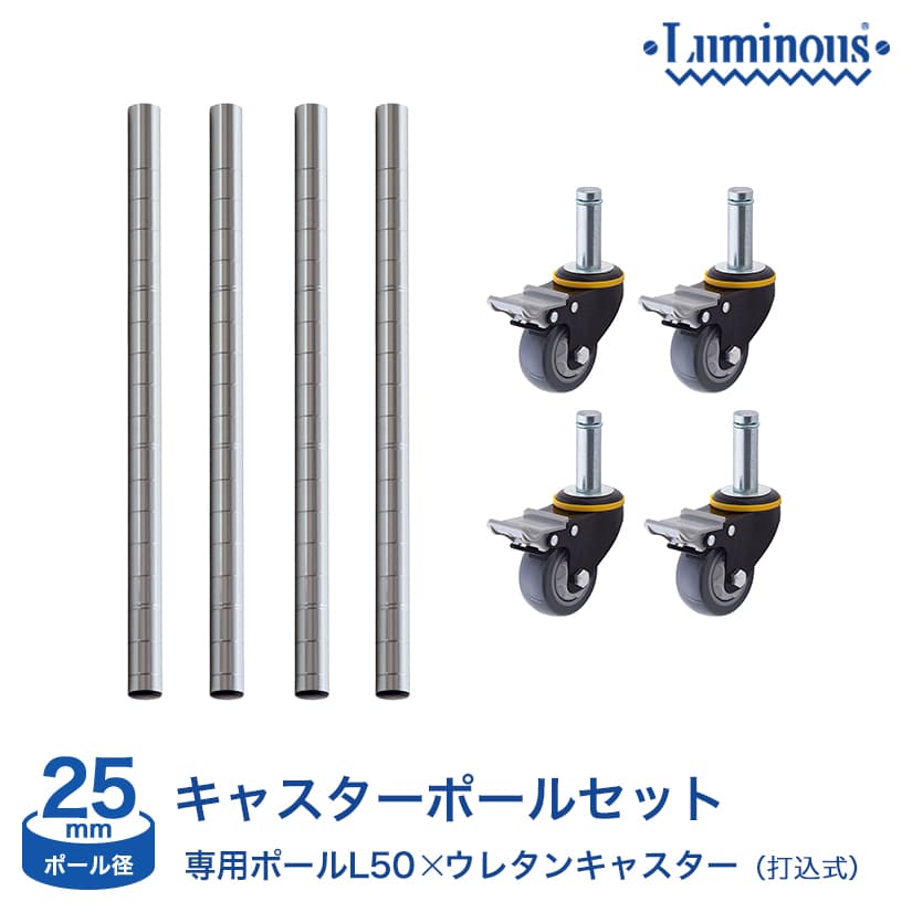 打込式ウレタンキャスターセット