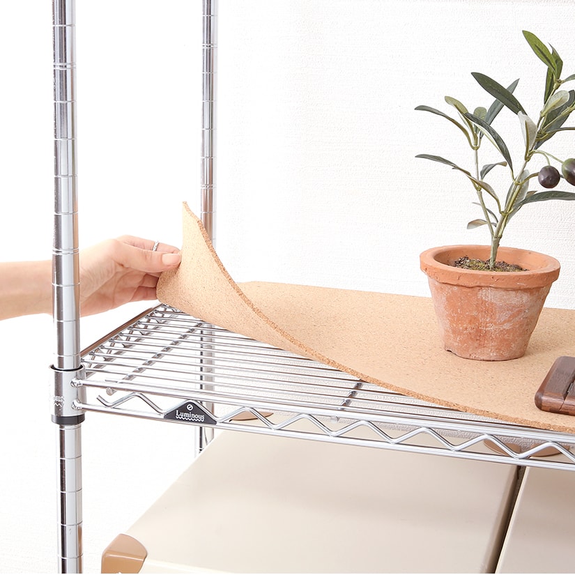 共通 幅75 幅76 奥行35 5cm棚用 ルミナスコルクシート Ops 7635ck スチールラックの通販サイト フロアーズ